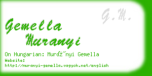 gemella muranyi business card